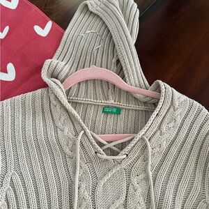 United Colors Of Benetton Taupe Cowl Neck Sweater